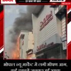 भोपाल न्यू मार्केट में लगी भीषण आग, कई दुकानें जलकर हुईं खाक